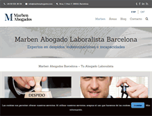 Tablet Screenshot of marbenabogados.com